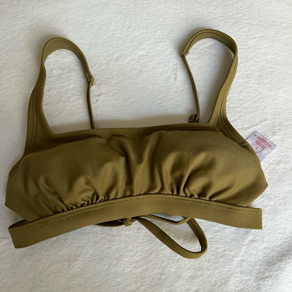 Green Bikini Top (Size SMALL)